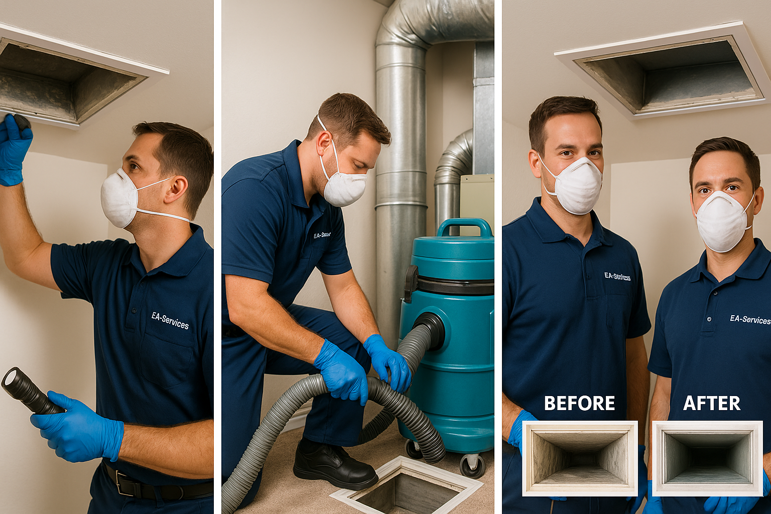 Professional air duct cleaning process in Marana