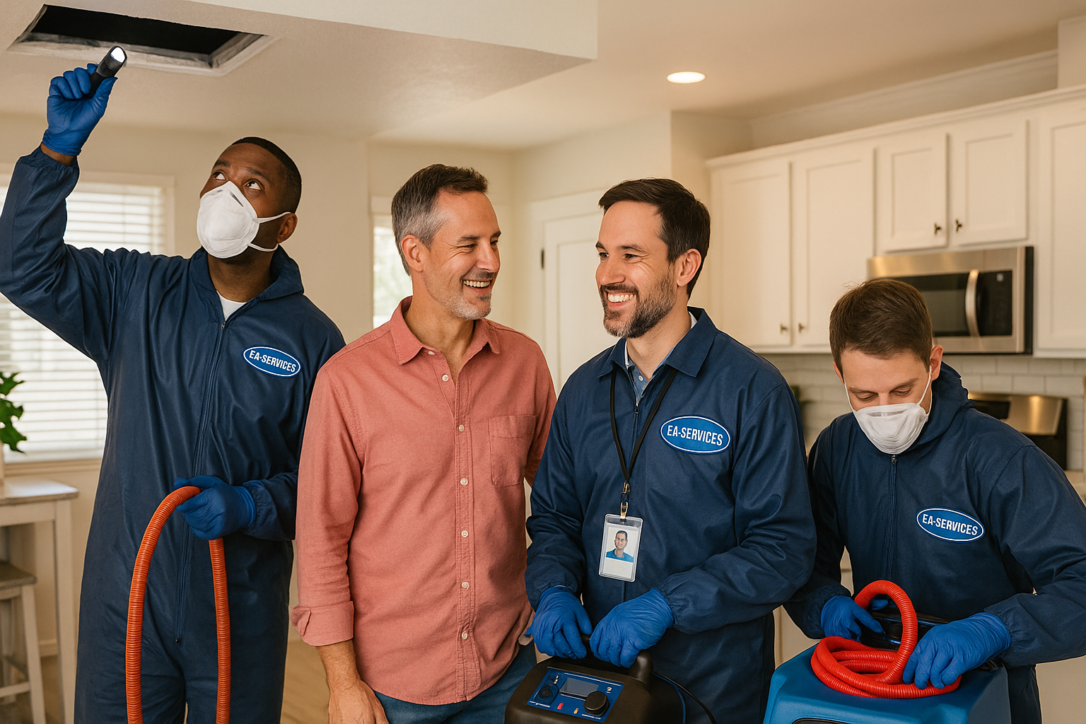 Professional cleaning team working in Marana